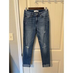 Kancan Mid Rise Distressed Skinny Jeans Size 27 SP1342-1